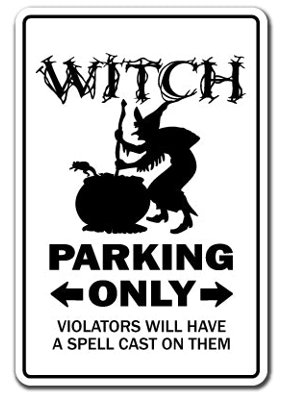 Witch Parking Decal