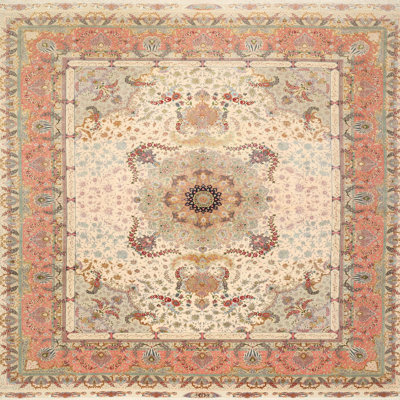 Tapis traditionnel rouge / beige Chives