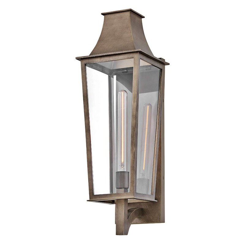 Georgetown 1 - Light Outdoor Wall Lantern, 26.75" H x 8.5" W x 9.75" D, Burnished Bronze