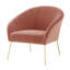 Fauteuil demi-tonneau en velours 31 po Lucent-1784623169