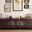 Retro design solid wood TV cabinet