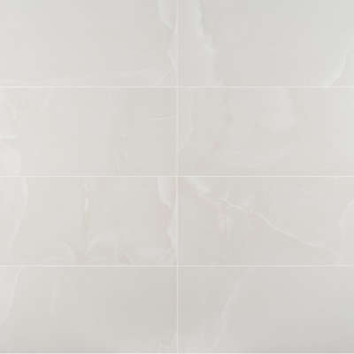 Everstone 12" x 24" Polished Marble Look Porcelain Floor and Wall Tile