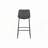 Office Chair,Bar Height,Standing,Computer Desk,Work,Grey Leather Look,Black Metal,Contemporary