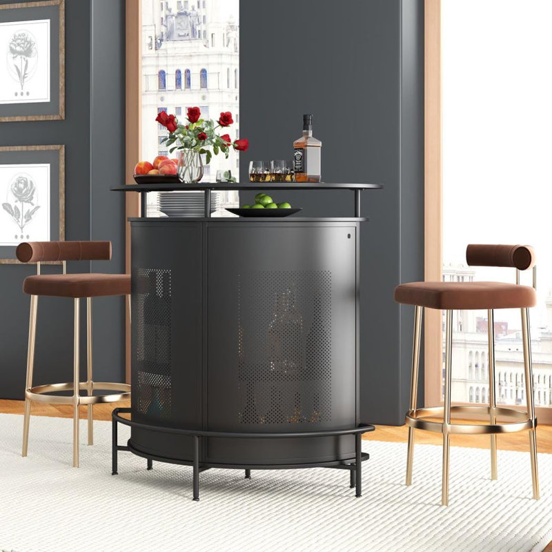 Wood Bar Cart