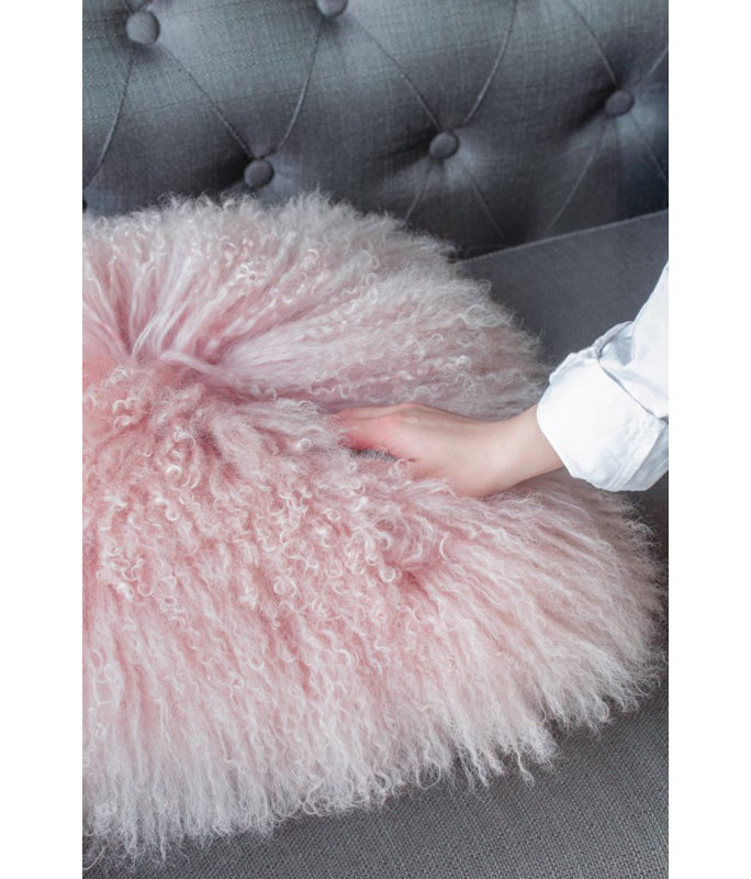 Fur Reversible Throw Pillow