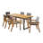 Kincade 6 - Person Wood Patio Dining Set with Rectangular Table