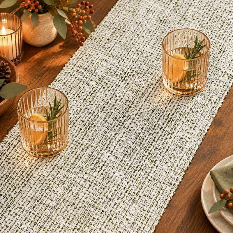 Chemin de table Pebble, Vert