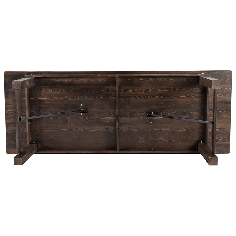 Table de salle à manger Dejon, Acajou, H 30 po x L 108 po x l 40 po