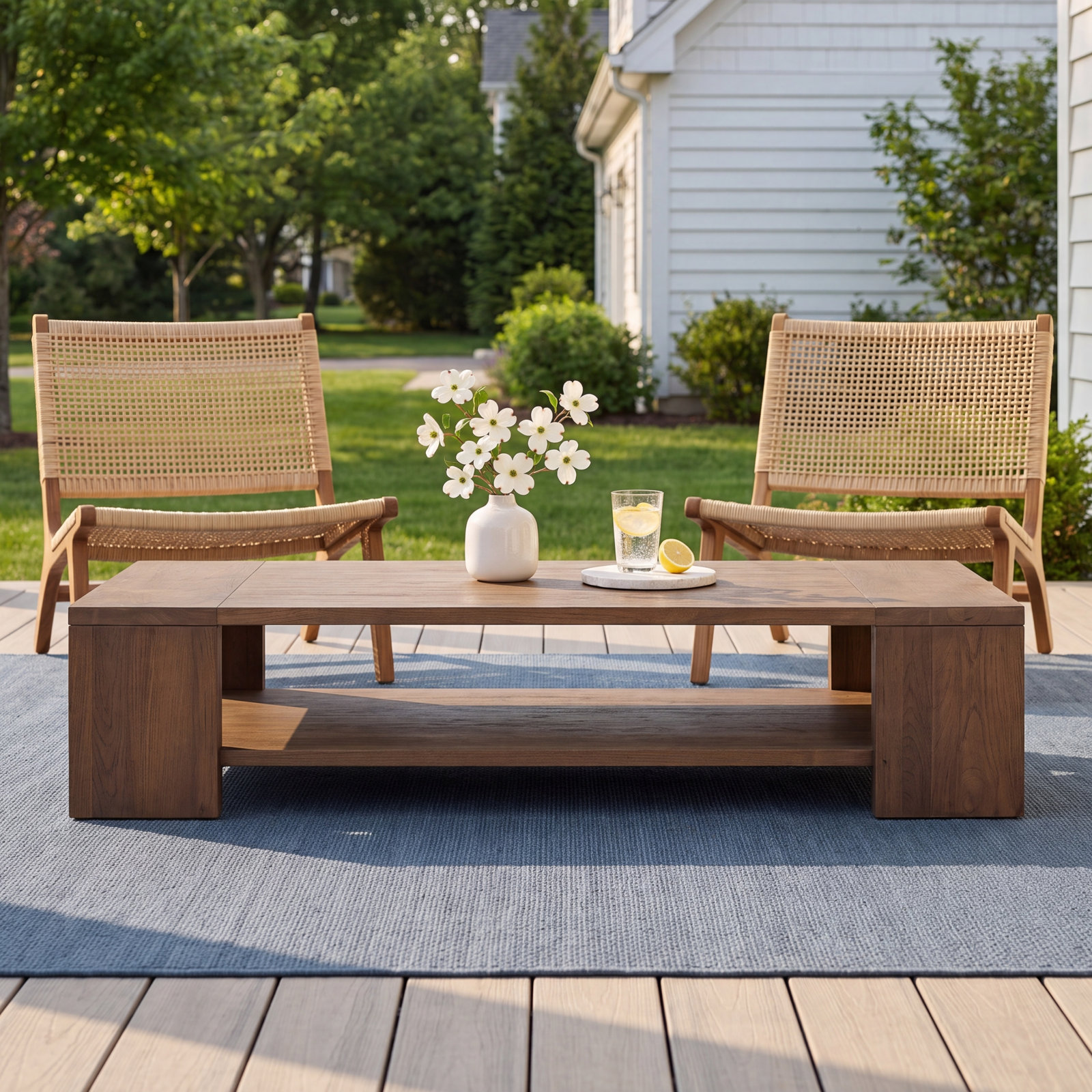 Boston 65" Teak Patio Table