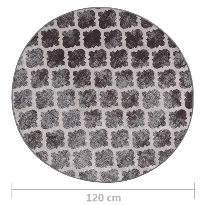 Round Beaverville Geometric Flatweave 120cm X 120cm Area Rug