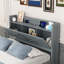Lit simple en bois avec tête de lit avec rangement et prises de courant, lit extensible avec lit gigogne simple-404568807-404568800