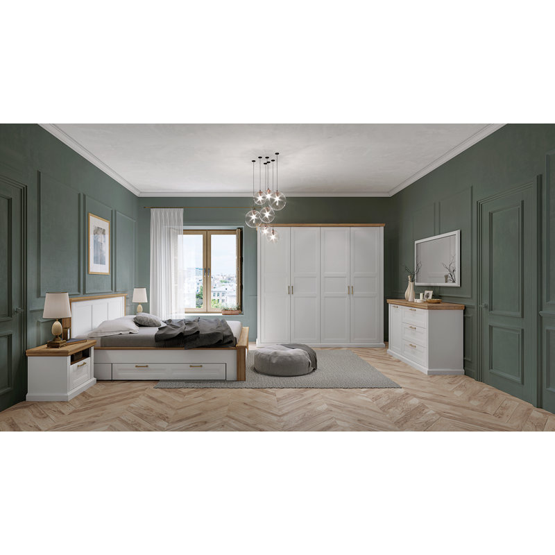 Commode combinée 3 tiroirs l 54 po, Blanc