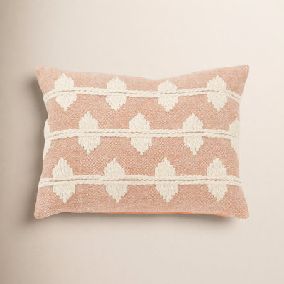 Heiden 20" x 14" Embroidered Throw Pillow