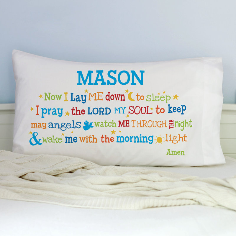 Pillowcase, Blue/Green/Orange/Red