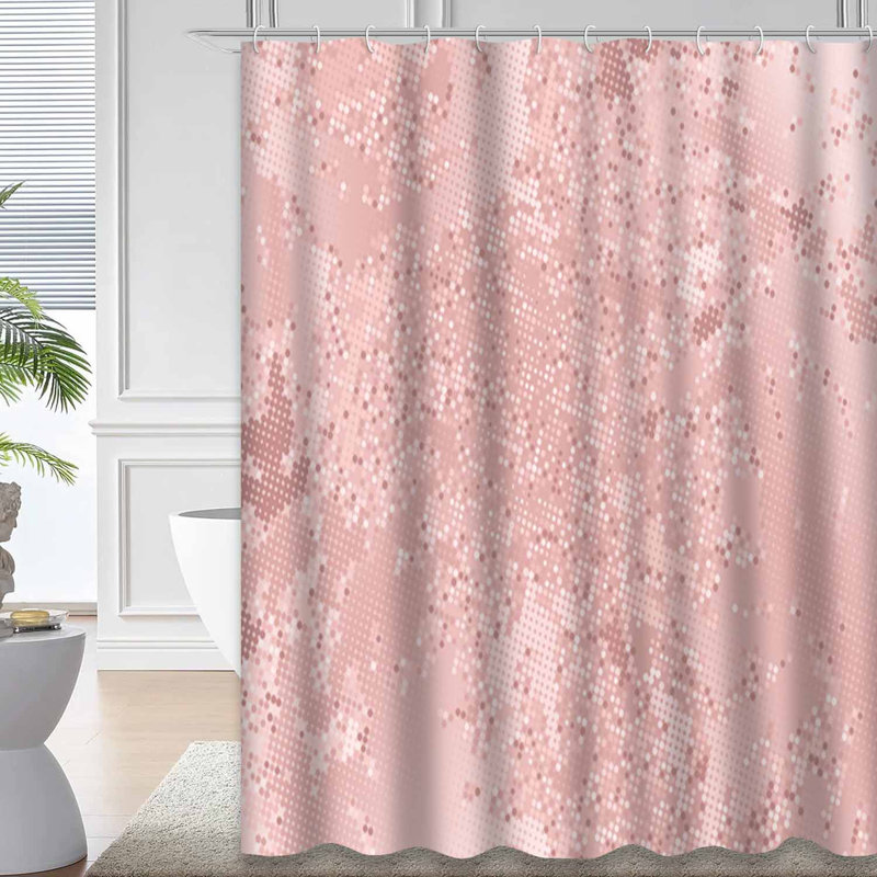 Rideau de douche Rose Sequins, L 72 po x l 72 po