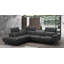 Canapé-lit et méridienne en cuir véritable de 112,2 po de largeur Velazco-26967035-108308738