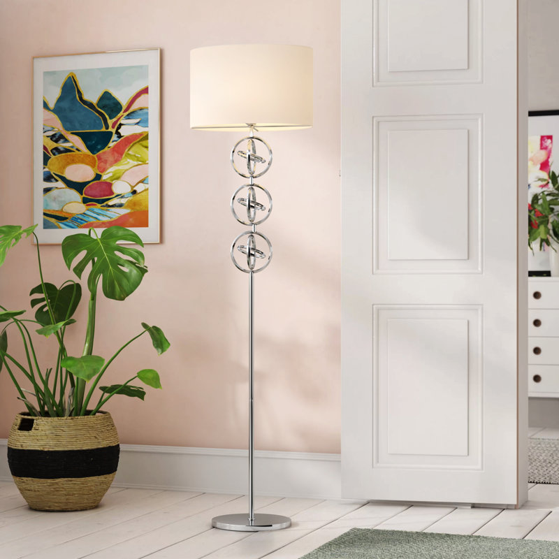 Zeppelin 165cm Silver Traditional Floor Lamp