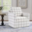 Fauteuil d'appoint pivotant rayé 31,8 po-1152895772