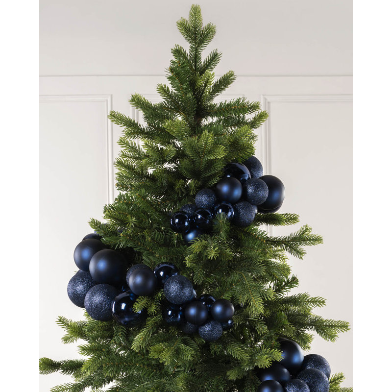 15cm Polystyrene Bauble, Navy