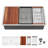 30 Inch Undermount Single Bowl 16 Gauge Stainless Steel Kitchen Sink with Ledge and Workstation Design