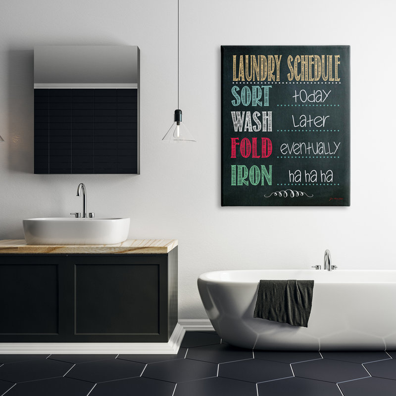 Plaque murale de salle de bain, Toile tendue, H 48 po x l 36 po