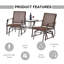 Chaise d'extérieur en acier Antwonn-205900400