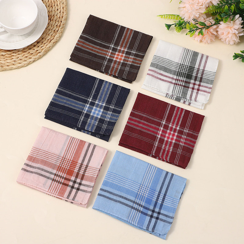 Plaid Polyester Cotton Napkins (Set Of 6)