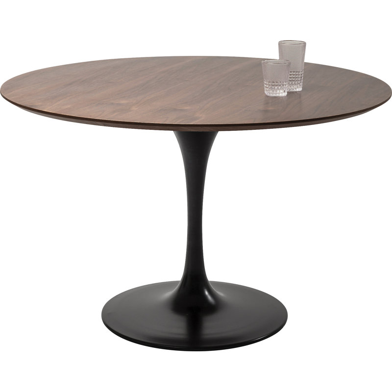 Table Invitation Set Ebony, H76 x L120 x W120cm, Black/Brown
