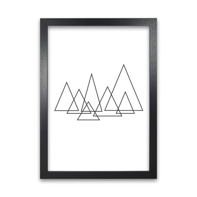 Geometric Triangle Poster Original - Print