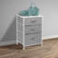 Commode de table de bout à 4 niveaux avec structure en métal et plateau de table en bois pour chambre de bébé - Noir-312205260