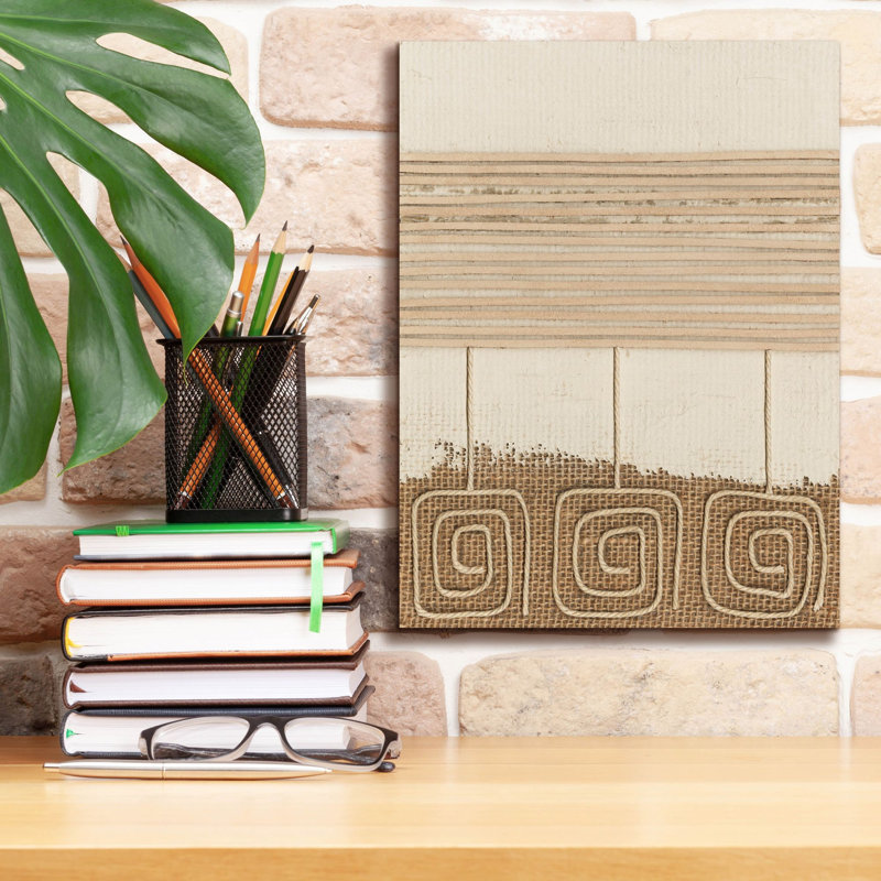  «Tribal Sign 2» par Alonzo Saunders, art mural sur toile, 12 po x 16 po, H 16 po x l 12 po