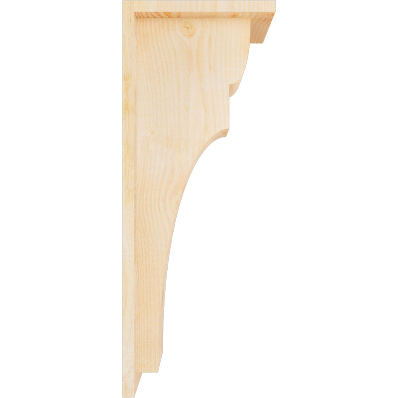 Yorkshire Yorktown avec plaque arrière, H 26 po x l 6 po x P 10 po, Sapin de Douglas, Sciage brut