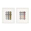 Untitled (Gridlock) Set Of 2 Vertical By Beth James - Framed Wall Art-364748117-364748118