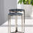 Blue Agate Gemstone Round Nesting Accent Tables