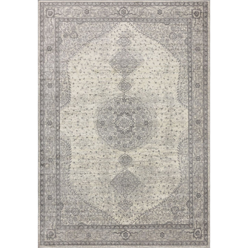 Tapis à motif oriental gris Vienna, Rectangle 4 pi x 6 pi