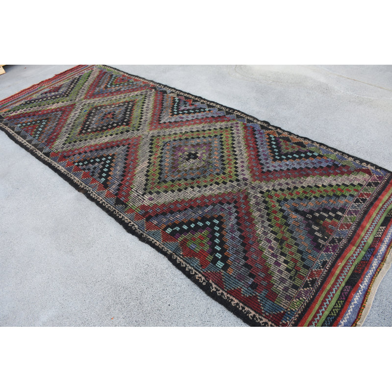 Tapis de couloir élégant en laine 48 x 132,7 pouces