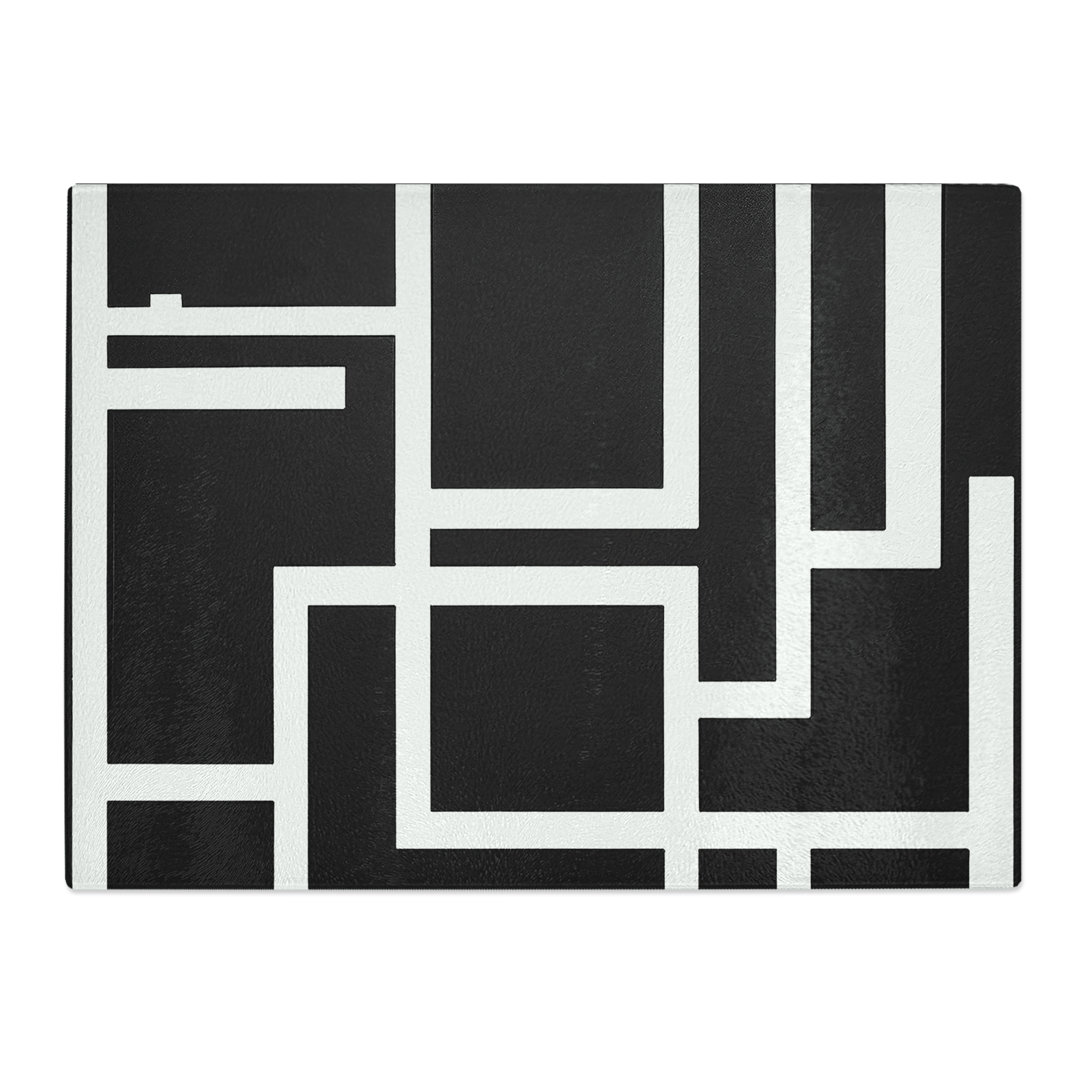 Cubism Abstract Art  Glass Chopping Board