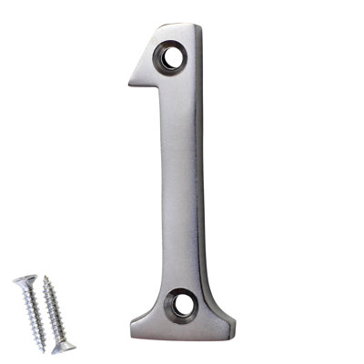 Yooumilife Modern Stainless Steel House Numbers – 6/8/12 Inch 3D Address Numbers In Black Or Silver With Screws For Outside, Mailbox, Or Apartment