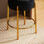 Deux tabourets de bar ronds, tabourets de salle à manger rembourrés contemporains, tabouret de bar moderne pour la maison-1502998488