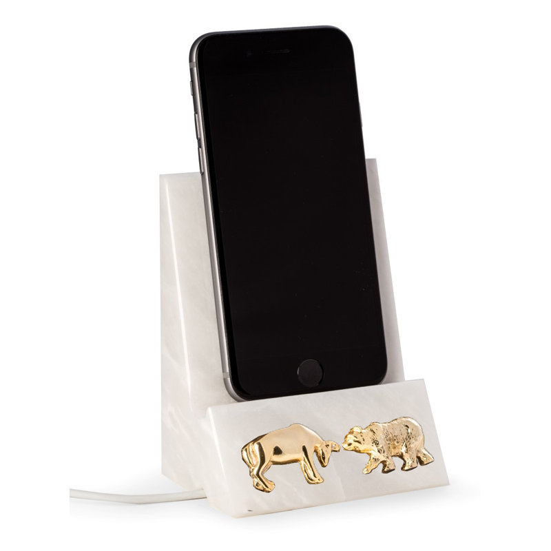 Accessoire de support de téléphone Sumeyya, Blanc