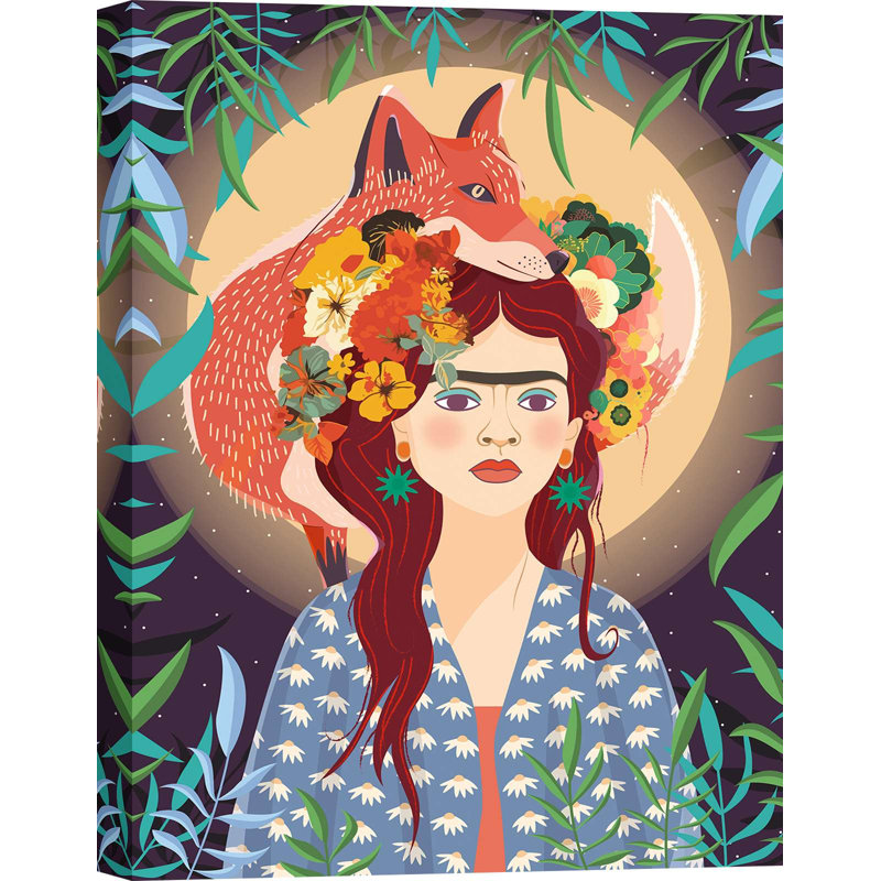 Goddess of a Magic Moon (Detail) 1 Piece Wrapped Canvas Wall Art, 70cm H x 50cm W