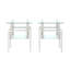 Ensemble de 2 (table basse uniquement, sans chaises)
