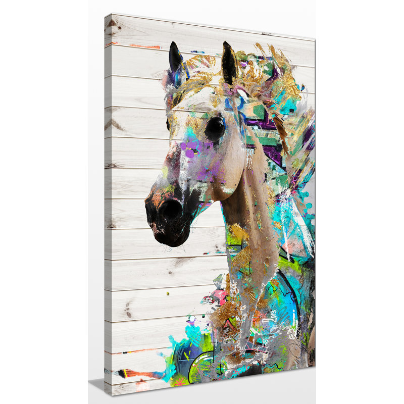 " Wild Horse 1 ", 60" H x 36" W x 1.5" D, Wrapped Canvas
