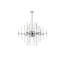 Luminaire suspendu unique à 8 lumières avec accents en cristal Francene-1331500629