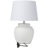 Frasilus Cement Stone Pot Inspired White Table Lamp with Textured Exterior