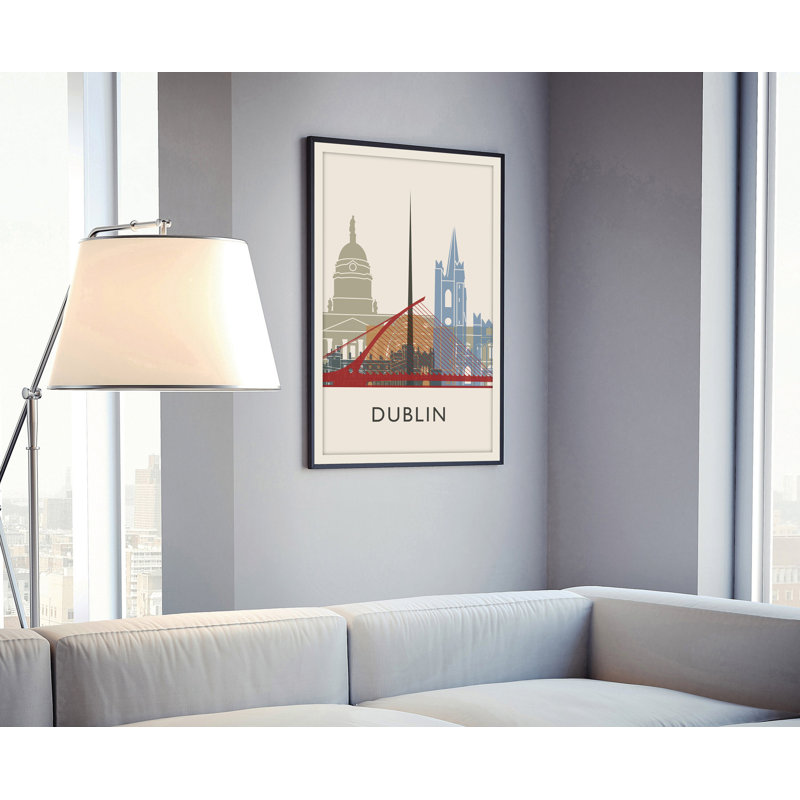 " Dublin " Painting Print, 11" W x 14" H x 0.35" D