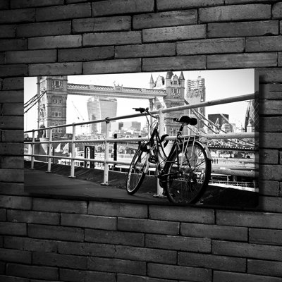 Bike In London - Wrapped Canvas Print