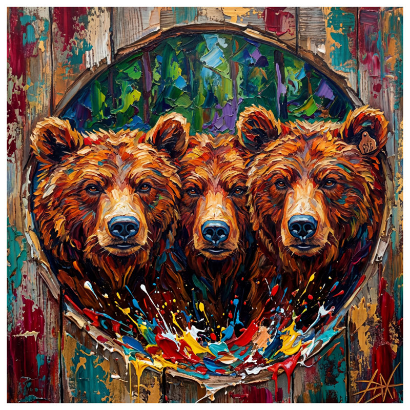 Tapis de bain Three Brown Bears, 34in W x 21in L