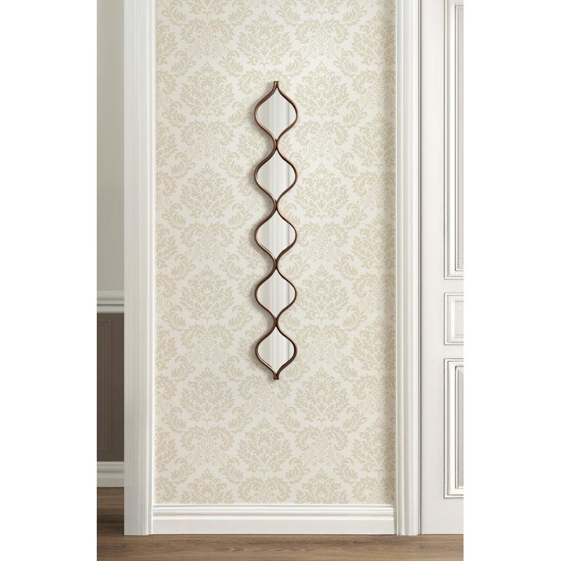 Loxi Narrow Teardrop Panel Mirror, Bronze