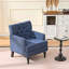Upholstered Tufted Club Chair Accent Chair-1205692059